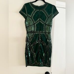 Green Lulu mini dress